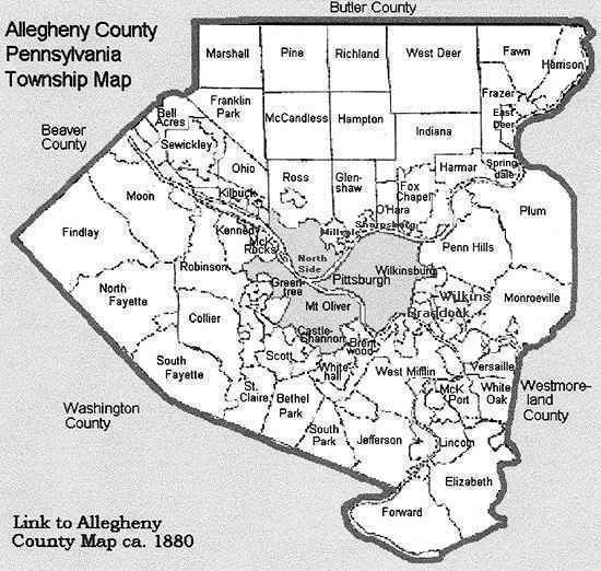 Allegheny County Map